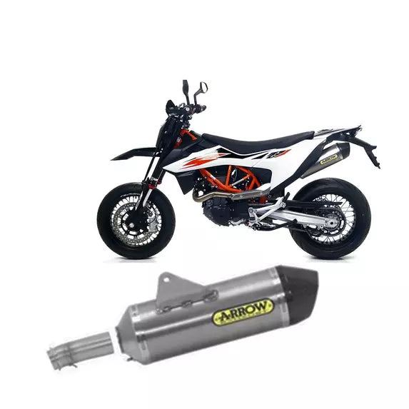 Arrow KTM 690 ENDURO Slip-On Exhaust 2019-2020 – Carbon Aluminium
