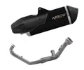 Arrow SONORA Dark Nichrom / Steel Full System Exhaust Carbon End Cap for KTM 1390 SUPER Adventure S / R 2025-2026 - ARROW EXHAUSTS