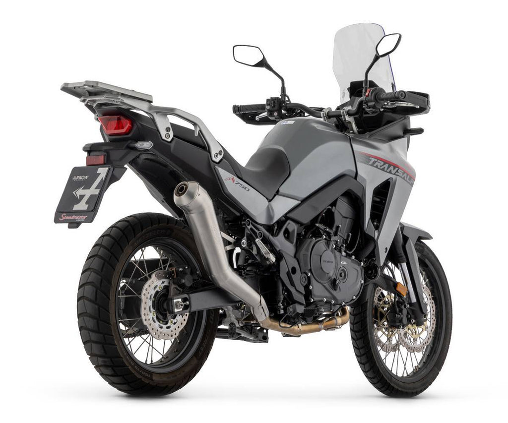 Honda XL 750 Transalp 2023-2024 Exhaust Muffler Arrow Dakar Replica Nichrom Euro 5 - 72502DR - ARROW EXHAUSTS