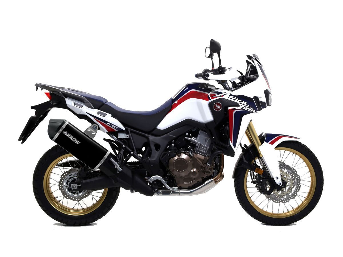 Honda Crf 1000l Africa Twin Titanium Dark 2016-2019 Exhaust Muffler Arrow Sonora - 72503SKN - ARROW EXHAUSTS