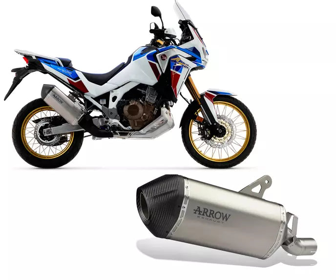 Arrow HONDA CRF1100L Africa Twin Titanium Slip-On Exhaust 2020-2023 – Sonora Titanium