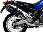 Arrow Aprilia Tuareg 660 Slip-On Exhaust 2022-2024 – Sonora Titanium Carbon End Cap Black