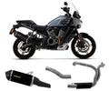 Harley Davidson Pan America 1250 2020-2023 Exhaust Muffler Arrow Sonora Dark Titanium + Link Pipe + Headers - 72507SKN72187PD72188PD - ARROW EXHAUSTS