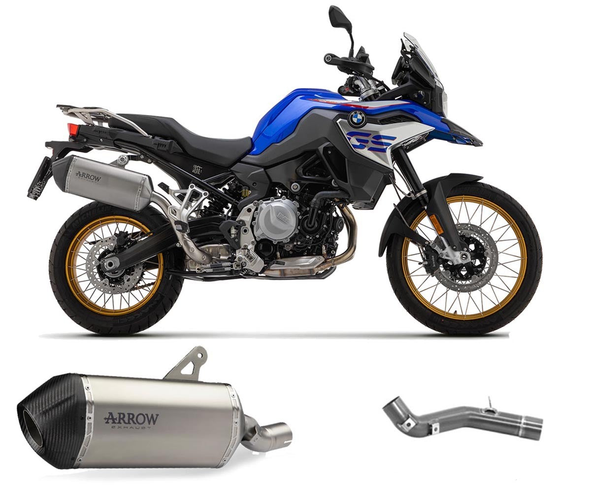 BMW F 750 Gs 2021-2023 Exhaust Muffler Arrow Sonora Titanium+link Pipe - 72510SK71776MI - ARROW EXHAUSTS