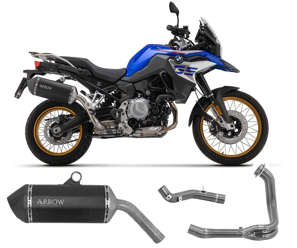 BMW F 850 Gs 2021-2024 Full Exhaust Arrow Sonora Titanium Black - 72510SKN71776MI71777MI - ARROW EXHAUSTS
