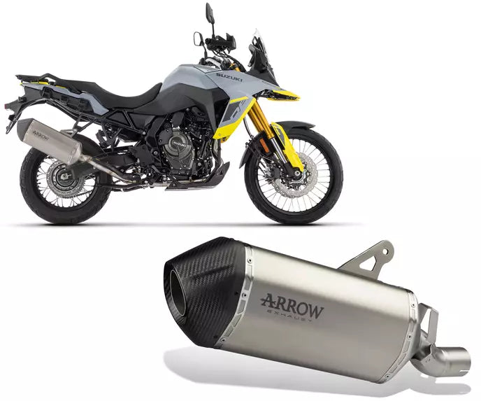 Arrow Suzuki V-STROM 800DE Slip-On Exhaust 2023-2024 – Sonora Titanium