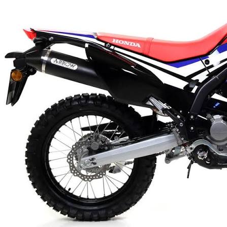 Arrow Honda CRF 250 RALLY Slip-On Exhaust 2017-2018 – Catalytic Black Aluminium