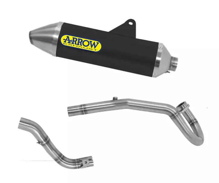 Arrow Honda CRF 300 L Full System Exhaust 2021-2023 – Thunder Black Aluminium Catalytic