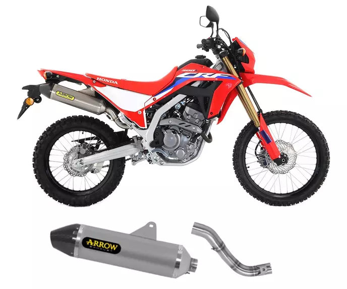 Arrow Honda CRF 300 L Slip-On Exhaust + Link Pipe 2021-2023 – Thunder Titanium Catalytic