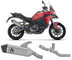 Arrow Titanium Exhaust Muffler Veloce + Stainless Steel Central Link Pipe for Ducati Multistrada V2 / S 2025 - ARROW EXHAUSTS