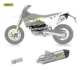 Husqvarna 701 Enduro/supermoto 2017-2020 Exhaust Muffler Arrow Racetech Aluminum+ Central Link - 72623AK72143PD - ARROW EXHAUSTS