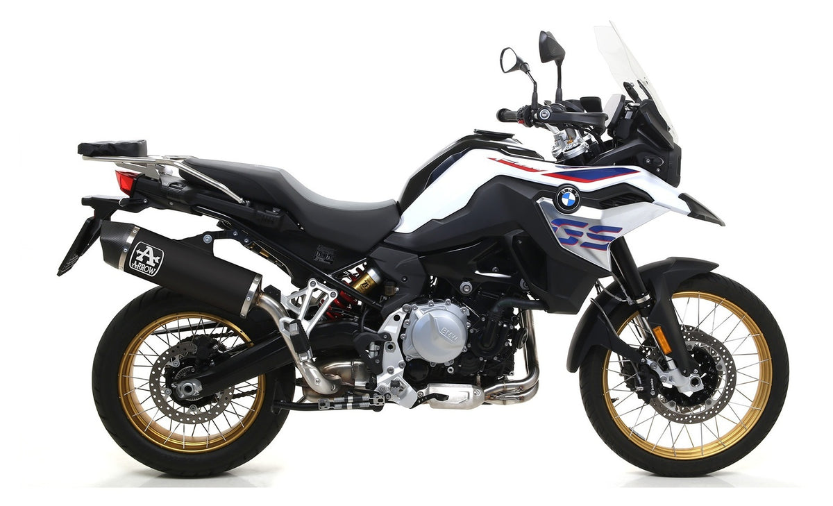 BMW F 850gs 2018-2020 Exhaust Muffler Arrow Maxi Race-tech Black Aluminum - 72629AKN - ARROW EXHAUSTS