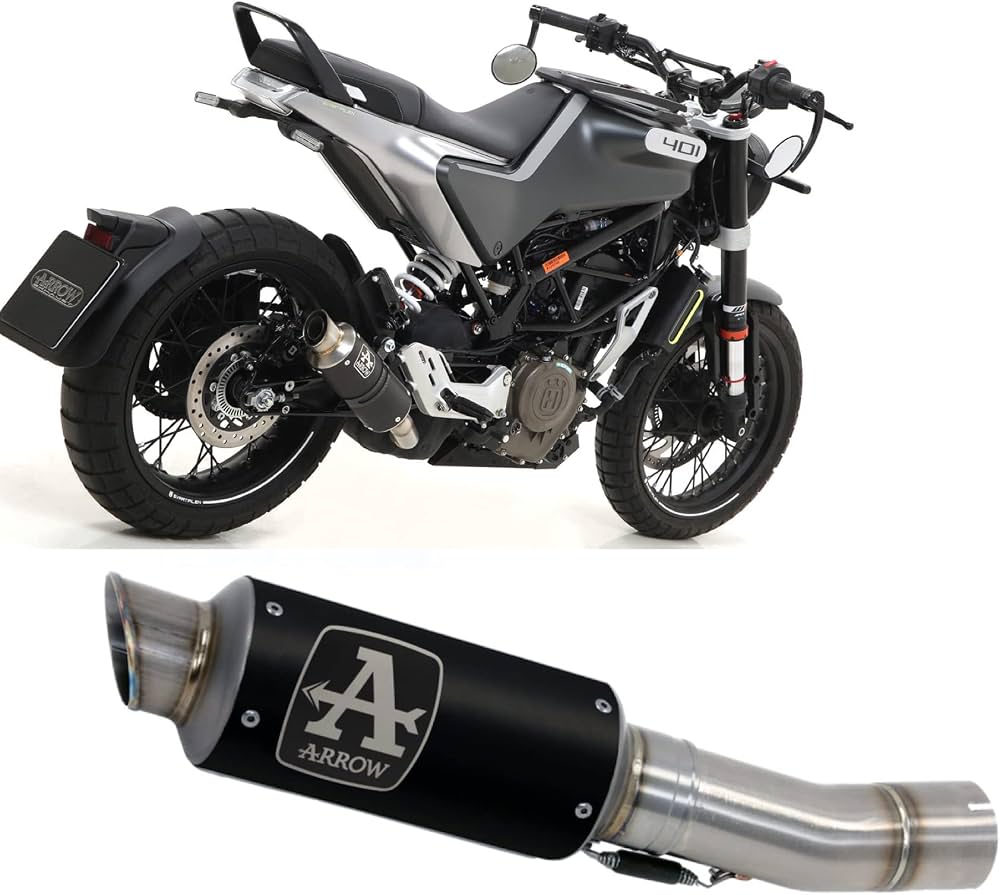 Arrow Husqvarna SVARTPILEN 401 Slip-On Exhaust 2020-2022 – GP2 Black