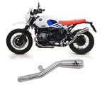 Arrow Approved Stainless Steel-Stainless Steel End Cap Exhaust Muffler Pro-Race for BMW R Nine T Urban GS 2017-2020 - ARROW EXHAUSTS