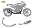 Arrow Husqvarna SVARTPILEN 125 Full System Exhaust 2021-2023 – GP2 Titanium