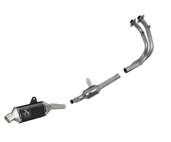 Arrow Moto Morini X CAPE 650 Full System Exhaust 2022-2024 – Black Aluminium