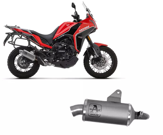 Arrow Moto Morini X Cape 650 Slip-On Exhaust 2022-2024 – Aluminium