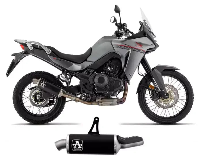 Arrow Exhaust Muffler Indy-Race Arrow Aluminium dark for Honda XL 750 Transalp 2023-2024 - ARROW EXHAUSTS
