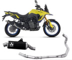 Arrow Indy Race Dark Aluminium Stainless Steel End Cap Full System Exhaust for Suzuki V-Strom 800 De / Se 2025-2026 - ARROW EXHAUSTS