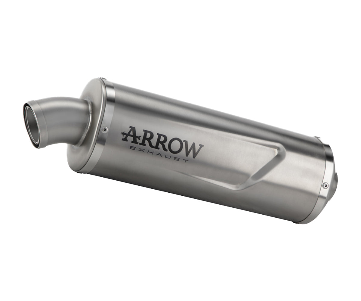 Honda XL 750 Transalp 2023-2024 Exhaust Muffler Arrow Indy Race EVO Allum End Cap inox - 72645AO - ARROW EXHAUSTS
