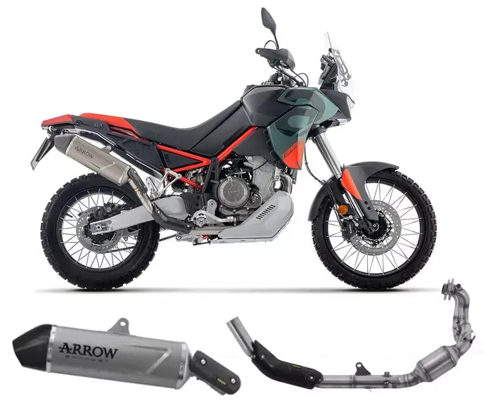 Arrow Indy Race EVO Titanium Full System Exhaust for Aprilia Tuareg 660 2022-2026 - ARROW EXHAUSTS