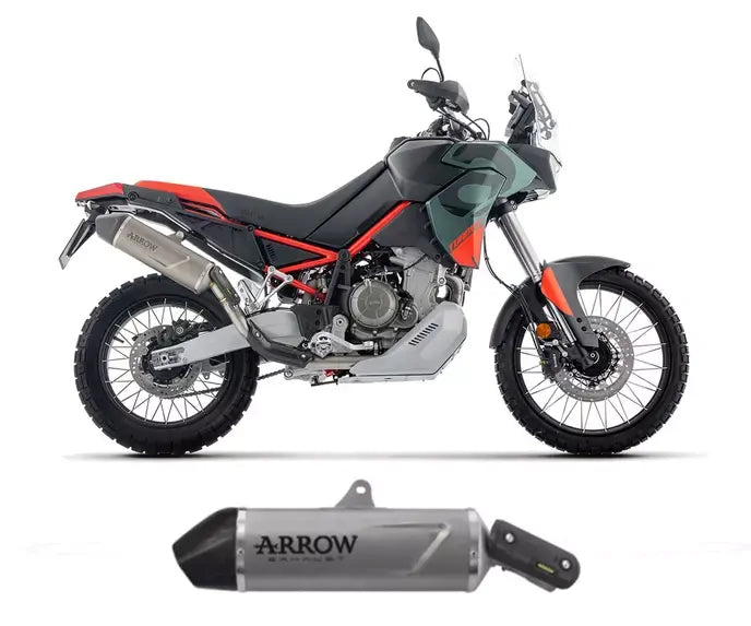 Arrow Indy Race EVO Titanium Exhaust Muffler for Aprilia Tuareg 660 2025-2026 - ARROW EXHAUSTS