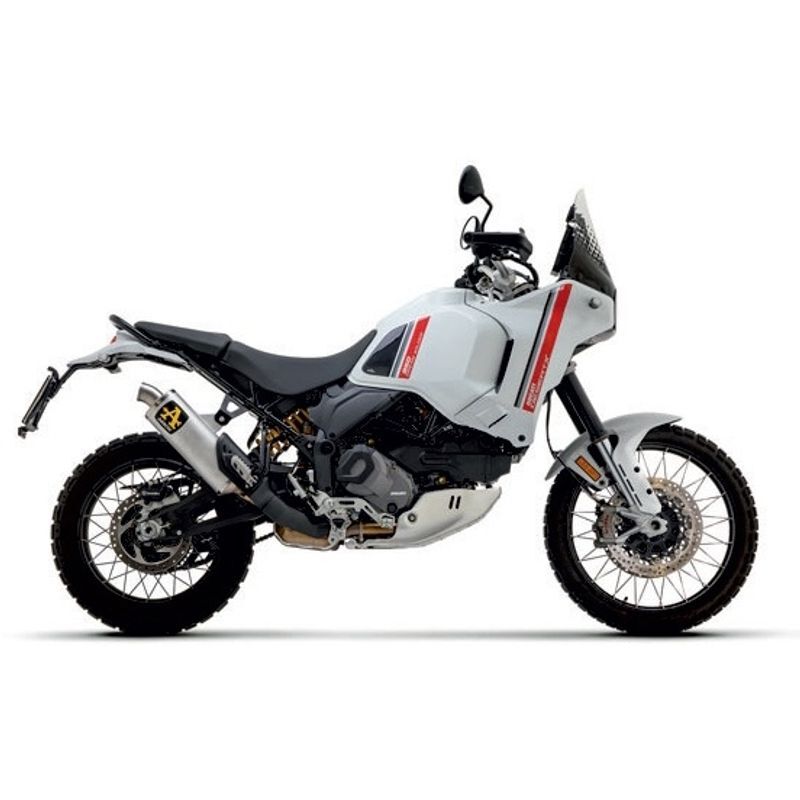 Ducati Desert X 950 2022-2024 Exhaust Muffler Arrow Indy Race Allum End Cap inox - 72647AO - ARROW EXHAUSTS