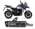 Arrow QJ Motor SRT 800 Slip-On Exhaust 2023-2024 – Indy Race EVO Black Aluminium