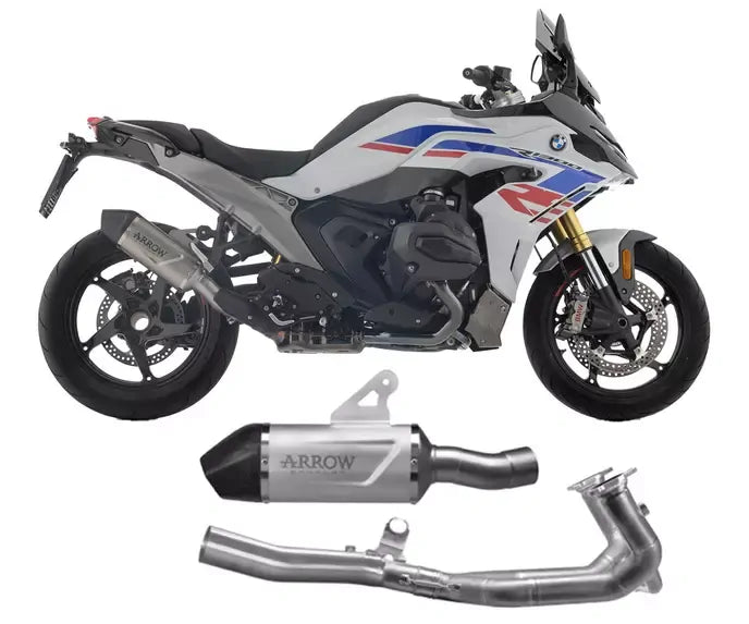 Arrow Indy Race EVO Aluminium Carbon End Cap Full System Exhaust for BMW R 1300 R / Rs 2024-2026 - ARROW EXHAUSTS