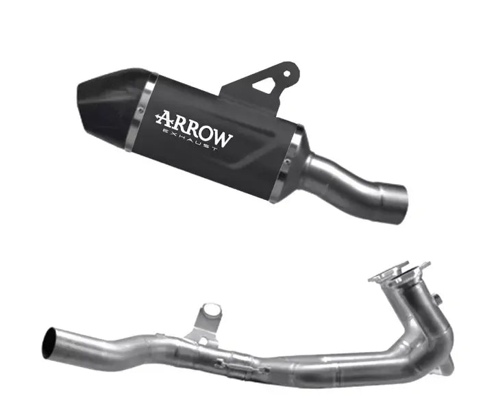 Arrow Indy Race EVO Aluminium Dark carbon end cap Full System Exhaust for BMW R 1300 R / Rs 2024-2026 - ARROW EXHAUSTS