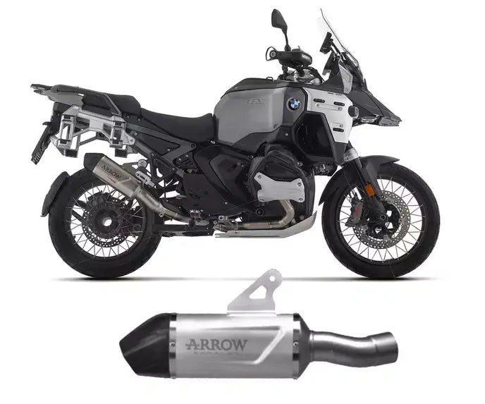 Arrow Indy Race EVO Carbon End Cap Titanium Exhaust Muffler for BMW R 1300 GS Adventure 2023-2024 - ARROW EXHAUSTS