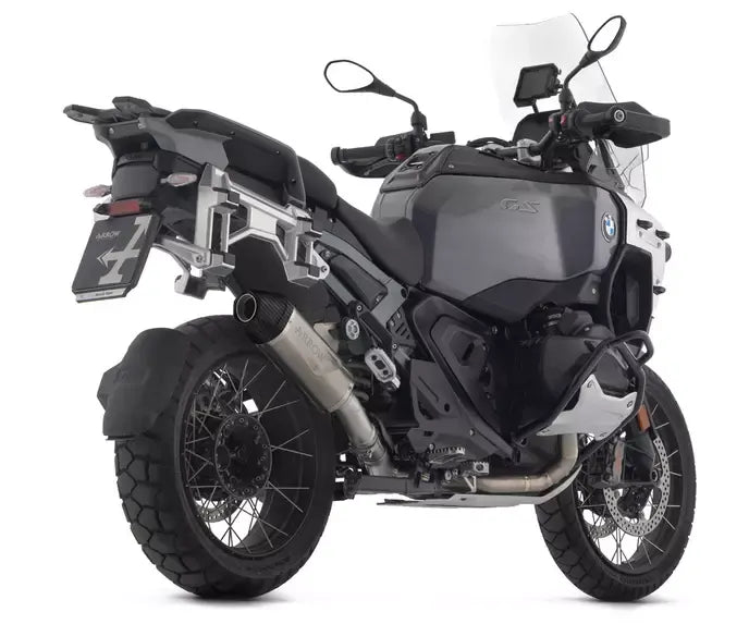 Arrow Indy Race EVO Carbon End Cap Titanium Exhaust Muffler for BMW R 1300 GS Adventure 2023-2024 - ARROW EXHAUSTS