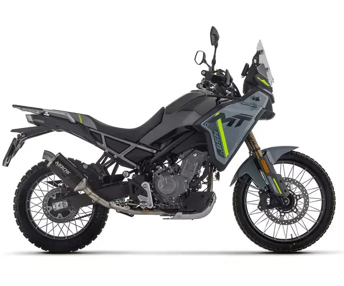 Arrow Indy Race EVO Aluminium Dark Full System Exhaust for CFMoto 450 Mt 2025-2026 - ARROW EXHAUSTS