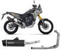 Arrow Indy-Race EVO Dark Aluminium Carbon End Cap Full System Exhaust for Yamaha Tenere 700 2025-2026 - ARROW EXHAUSTS