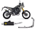 Arrow Indy-Race Dark Aluminium / Stainless Steel Exhaust Headers / Steel End Cap Full System Exhaust for Yamaha Tenere 700 2025-2026 - ARROW EXHAUSTS