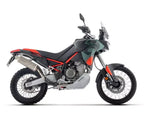 Arrow Indy Race EVO Titanium Exhaust Muffler Steel End Cap for Aprilia Tuareg 660 2025-2026 - ARROW EXHAUSTS
