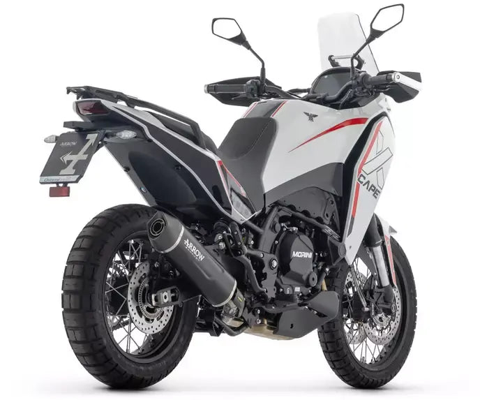 Arrow Indy Race EVO Aluminium Slip-On + Exhaust Headers Not Road Legal for Moto Morini X-CAPE 700 2025-2026 - ARROW EXHAUSTS