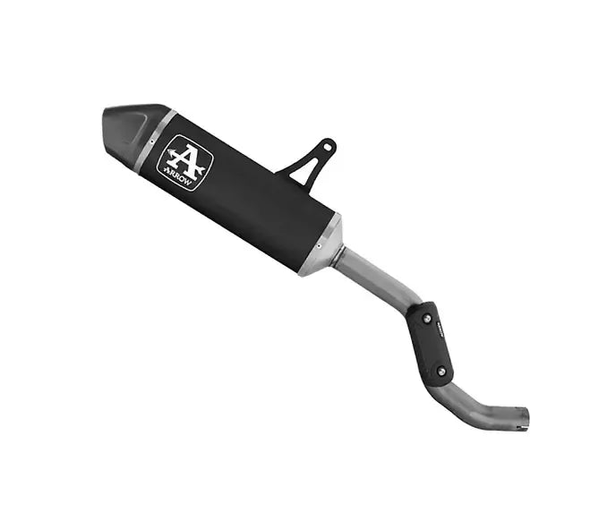 Arrow Approved Dark Aluminium-Carby End Cap Exhaust Muffler Indy Race for Voge Valico 525 DSX 2025-2026 - ARROW EXHAUSTS