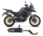 Arrow Approved Dark Aluminium-Carby End Cap Exhaust Muffler Indy Race for Voge Valico 525 DSX 2025-2026 - ARROW EXHAUSTS