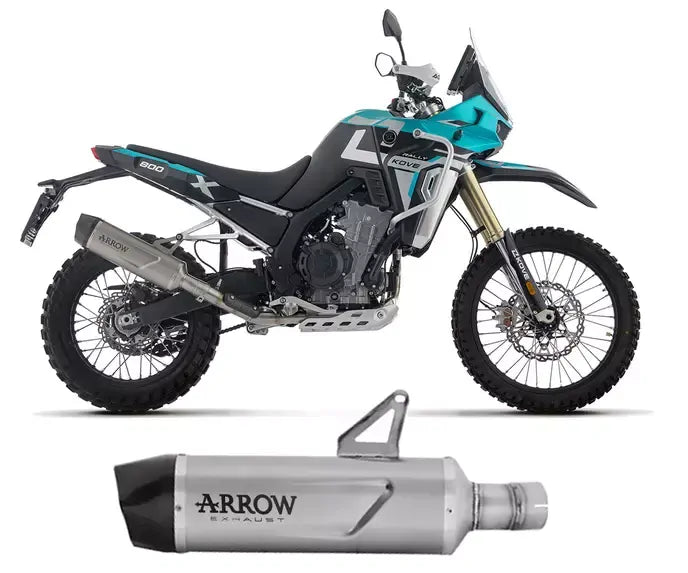 Arrow Approved Titanium-Carby End Cap Exhaust Muffler Indy Race EVO for Kove 800X Pro / Rally - ARROW EXHAUSTS