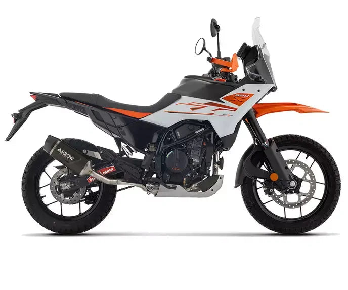 Arrow Indy Race EVO Dark Aluminium Exhaust for KTM 390 Adventure R / X 2025-2026 - ARROW EXHAUSTS