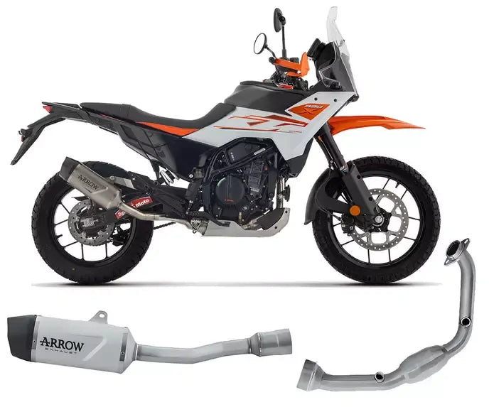 Arrow Indy Race EVO Titanium Full System Exhaust for KTM 390 Adventure R / X 2025-2026 - ARROW EXHAUSTS