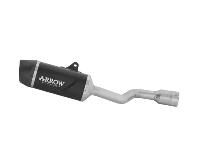 Arrow Indy Race EVO Exhaust in Dark Aluminium with Carby End Cap for KTM 125 Enduro R / SMC-R 2025-2026 - ARROW EXHAUSTS