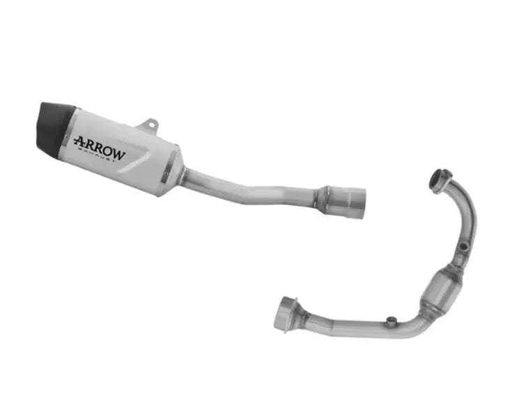 Arrow Indy Race EVO Titanium Exhaust with Carby Endcap + Central Link for KTM 125 Enduro R / SMC-R 2025-2026 - ARROW EXHAUSTS
