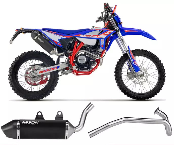 Arrow BETA RR 125 4T ENDURO / MOTARD Full System Exhaust 2024-2025 – ICON Black Aluminium
