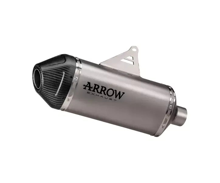 Arrow EXPLORER Exhaust in Titanium with Carby End Cap for Suzuki Dr-Z4S 2025-2026 - ARROW EXHAUSTS