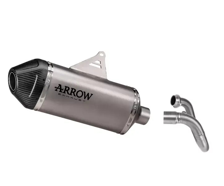 Arrow EXPLORER Titanium Exhaust with Carby Endcap + Central Link for Suzuki Dr-Z4S 2025-2026 - ARROW EXHAUSTS