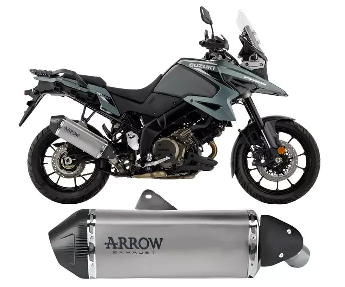 Arrow EXPLORER Titanium Exhaust Muffler for Suzuki V-Strom 1050 2025-2026 - ARROW EXHAUSTS