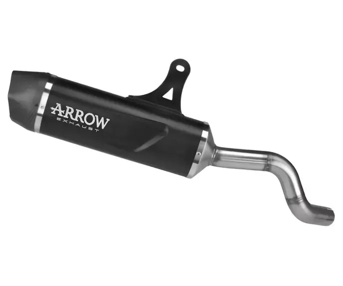 Arrow Indy Race EVO Dark Aluminium Exhaust Muffler for CFMoto 700MT Adventure 2025-2026 - ARROW EXHAUSTS