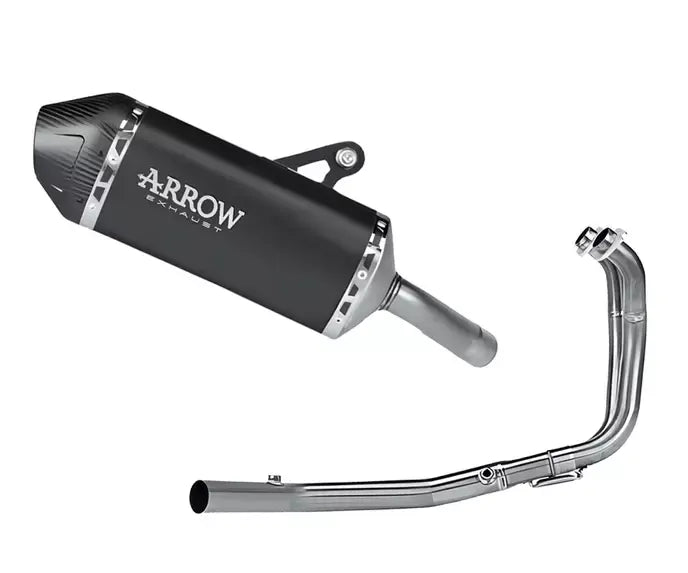 Arrow EXPLORER Dark Aluminium Full System Exhaust for Kawasaki Kle 500 2026 - ARROW EXHAUSTS